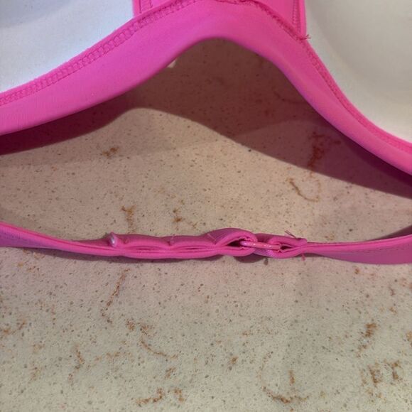 Victoria's Secret Pink Bikini Top triangle SZ 36C - Picture 4 of 4